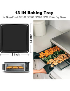 Bandeja para Hornear Ninja Foodi SP101 33x33 cm Antiadh. 2