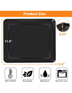 Bandeja para Freidora de Aire Ninja GWY 34.5x29.5cm Acero Inox 2