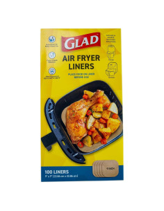 Forros para Freidora de Aire Glad 9" x 9" - 100 Unidades