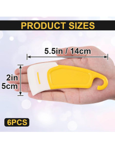 6 Espátulas de Silicona Pndeyo para Impresora 3D Amarillo 2