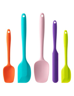 Juego de Espátulas de Silicona Hoewina 5 Piezas Apto Lavavajillas
