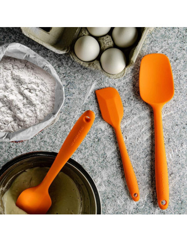 Conjunto de 5 Espátulas de Silicona OVENTE Naranja