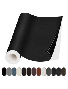 Parche de Reparación de Cuero Autoadhesivo Lifeshoon 8.9x200.7cm Negro