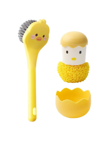 Cepillo de Cocina Ximimark Pato Amarillo con Raspador
