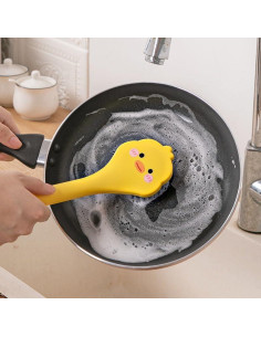 Cepillo de Cocina Ximimark Pato Amarillo con Raspador 2