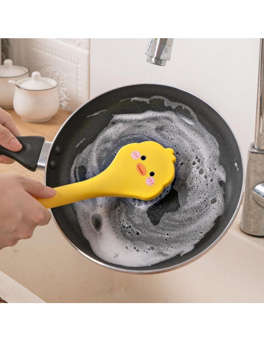 Cepillo de Cocina Ximimark Pato Amarillo con Raspador