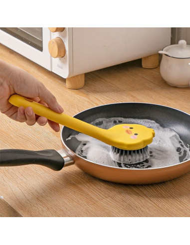 Cepillo de Cocina Ximimark Pato Amarillo con Raspador