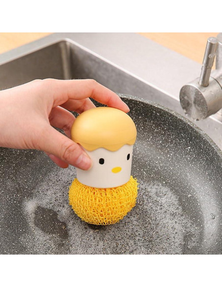 Cepillo de Cocina Ximimark Pato Amarillo con Raspador