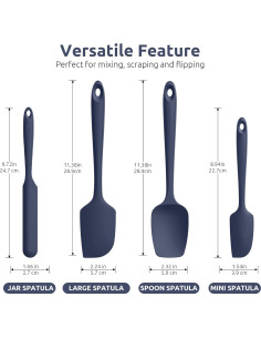 Juego de Espátulas de Silicona U-Taste 600F Alta Temperatura 2