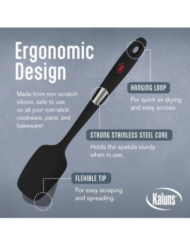 Juego de Espátulas de Silicona Kaluns 5 Piezas Resistente al Calor