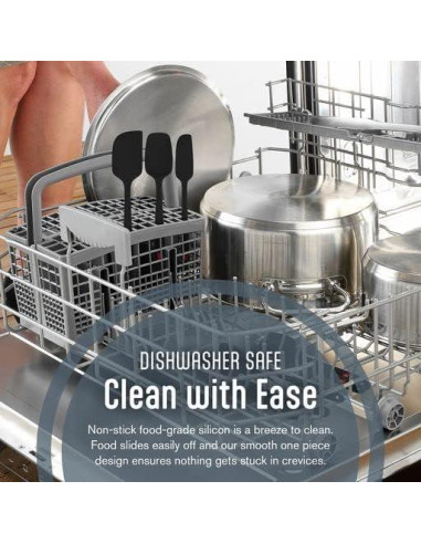 Juego de Espátulas de Silicona Kaluns 5 Piezas Resistente al Calor