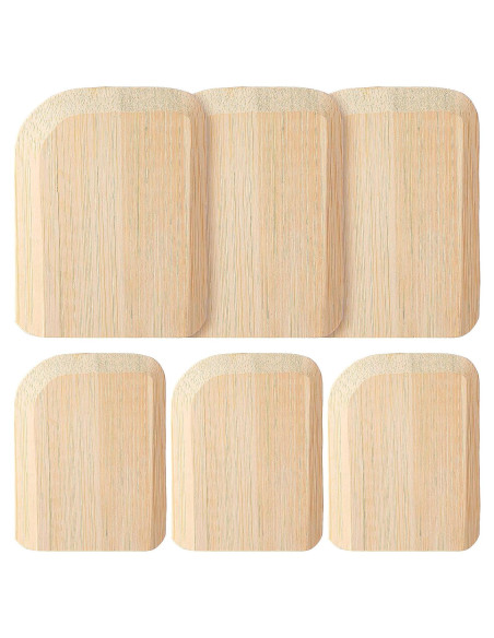 6 Raspadores de Bambú Lusofie para Sartenes y Utensilios