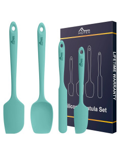 Juego de Espátulas de Silicona HOTEC 4 Piezas Antiadherente