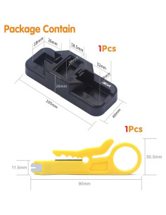 Soporte de Herramienta de Golpe VCE con Cortador de Cables RJ45 2