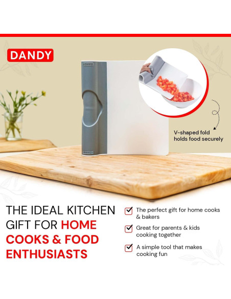 DANDY ScooperDuper - Raspador de Cocina Plegable 18x16.5 cm