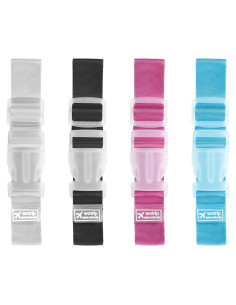 4 Correas de Equipaje Aeaocvo Coloridas Ajustables 33cm