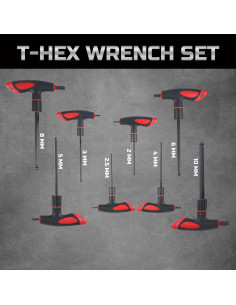 Juego de Llaves Allen en T Lichamp 8 Piezas 2-10 mm 2