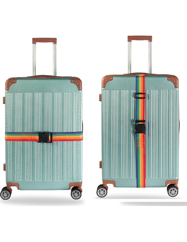 Correas de Equipaje YIKANGHENG Ajustables 4 Pcs 5 cm x 2,04 m