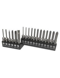 Juego de 18 Brocas Phillips y Ranuradas Aiyun S2 5,08 cm