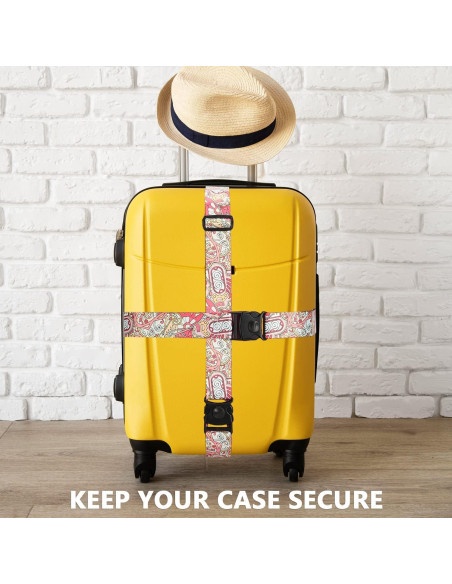 Correas Ajustables GARDIGER 2 Unidades 100-190 cm Flor Rosa