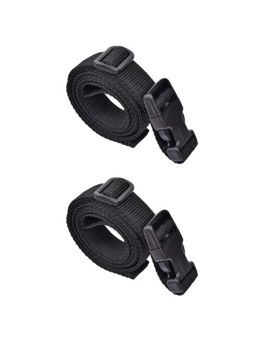 Correas de Nylon Zazzy 198 cm Ajustables 2 Piezas Negras