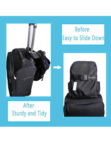 Cinturón de viaje Wajuswode para equipaje ajustable 68-114 cm