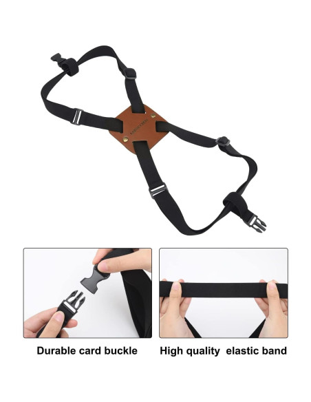 Correas Bungee de Equipaje Lapinchen 2Pack Marrón