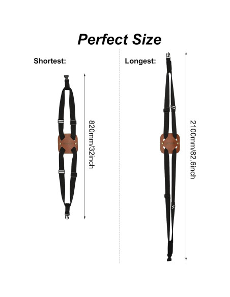 Correas Bungee de Equipaje Lapinchen 2Pack Marrón