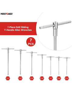 Juego de Llaves Allen T MAXPOWER 7 Piezas Hexagonales 2