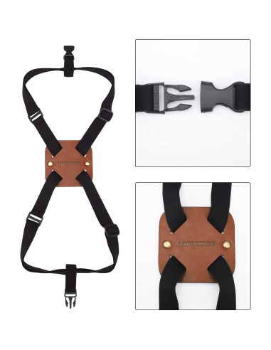 Correas Bungee de Equipaje Lapinchen 2Pack Marrón