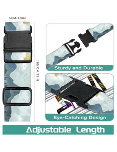 Correa de Equipaje Ajustable Luggitime 120-200 cm Montaña 2