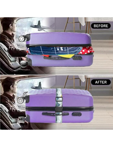 Correa de Equipaje Ajustable Luggitime 120-200 cm Montaña