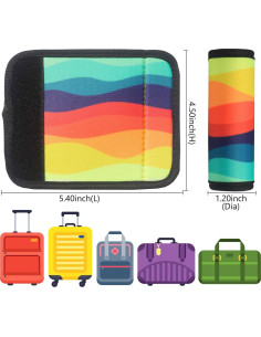 5 Envolturas de Neopreno GOWRAPS para Asas de Equipaje 2