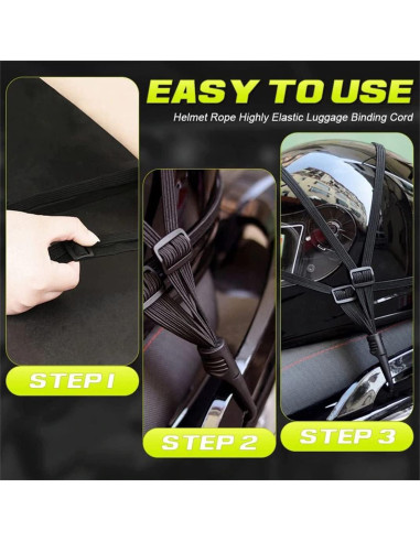 Correa Ajustable para Casco de Motocicleta Teursa - 2 Unidades