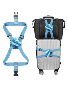 Correa de Equipaje FINPAC Ajustable de Poliester 0,09 kg