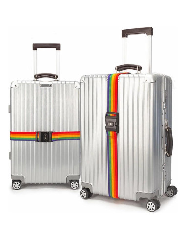 Correas de Equipaje Springen 4 Pzas Ajustables Nylon 5,08 cm