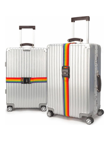 Correas de Equipaje Springen 4 Pzas Ajustables Nylon 5,08 cm