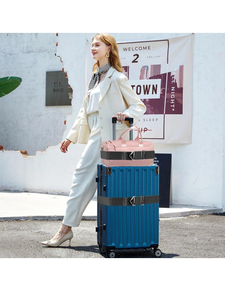 Correa de Equipaje 2 en 1 Liwidon Ajustable Nylon 71 cm