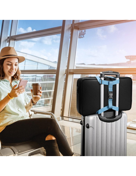 Correa de Equipaje FINPAC Ajustable de Poliester 0,09 kg