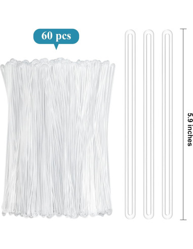 60 Correos de Etiqueta de Equipaje Koorito 15 cm Plástico