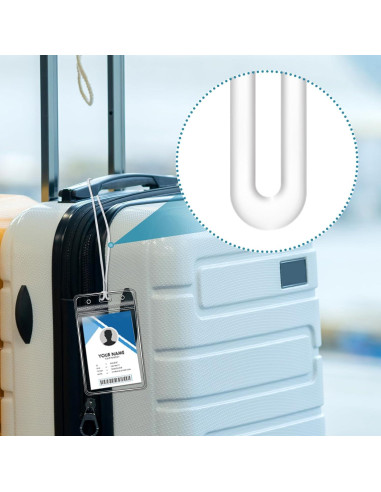 60 Correos de Etiqueta de Equipaje Koorito 15 cm Plástico