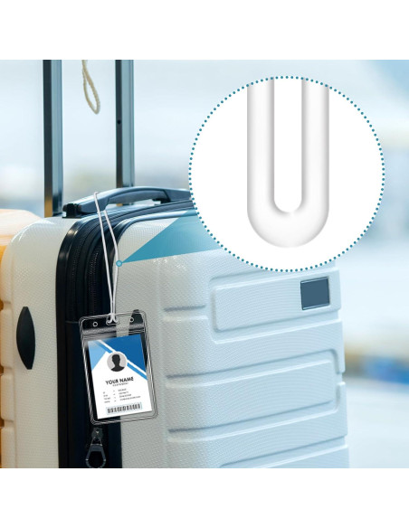 60 Correos de Etiqueta de Equipaje Koorito 15 cm Plástico