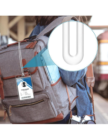 60 Correos de Etiqueta de Equipaje Koorito 15 cm Plástico