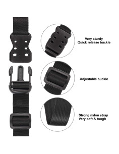 Correas Utilitarias Ayaport Nylon Ajustables 121,92 cm Paquete 4 2