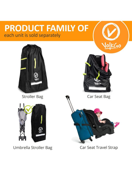 Cinturón de Viaje V VOLKGO para Asiento de Auto 726kg