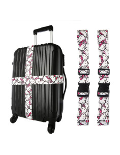 Correas de Equipaje Hello Kitty Ajustables 76 a 183 cm - 2 Piezas
