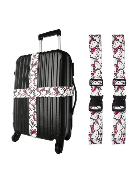 Correas de Equipaje Hello Kitty Ajustables 76 a 183 cm - 2 Piezas