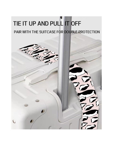 Correas de Equipaje Ajustables ASJHFDIR Lindos Pingüinos