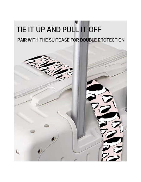 Correas de Equipaje Ajustables ASJHFDIR Lindos Pingüinos