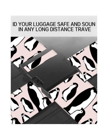 Correas de Equipaje Ajustables ASJHFDIR Lindos Pingüinos